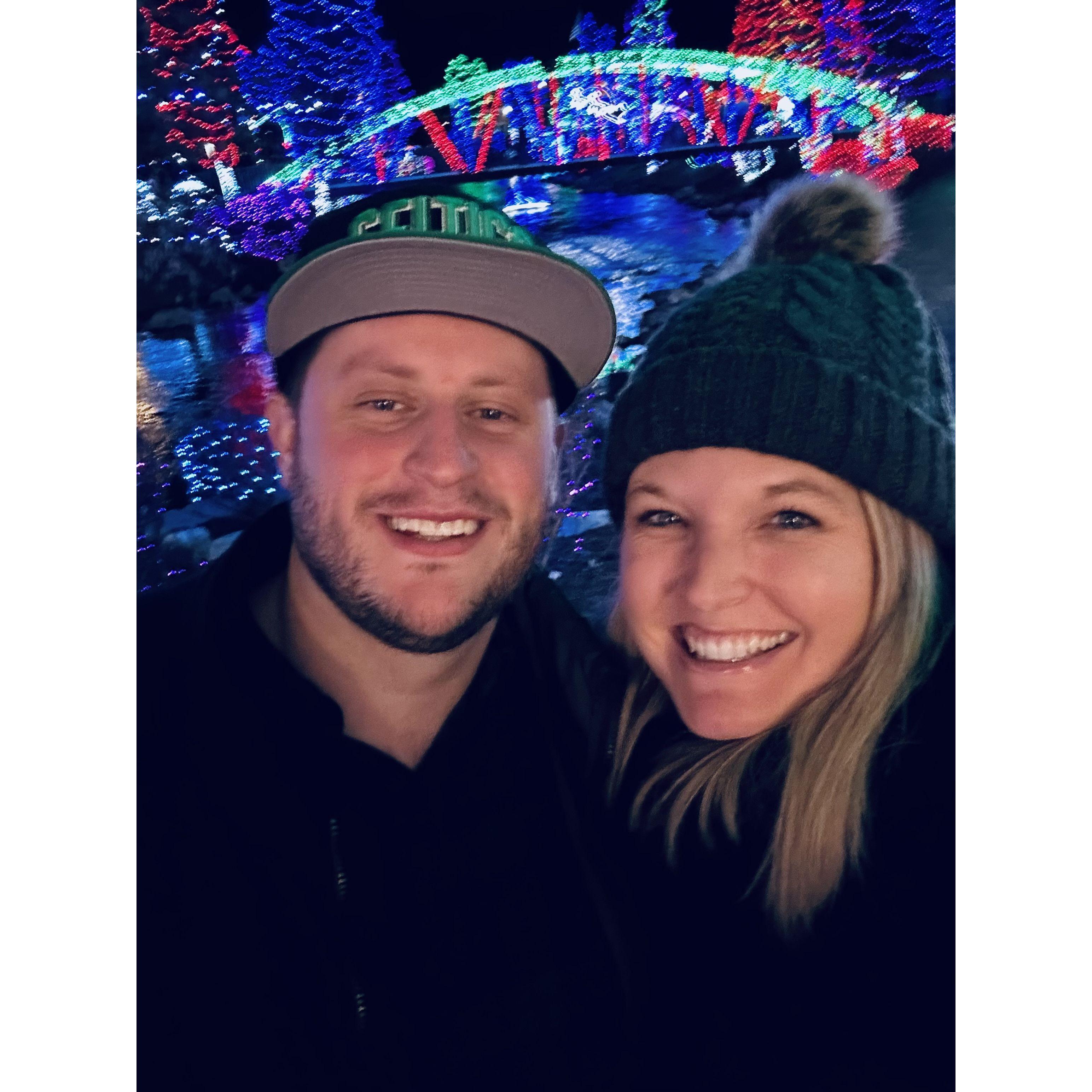 One of our favorite Christmas traditions is walking Indian Creek Plaza and looking at the lights.