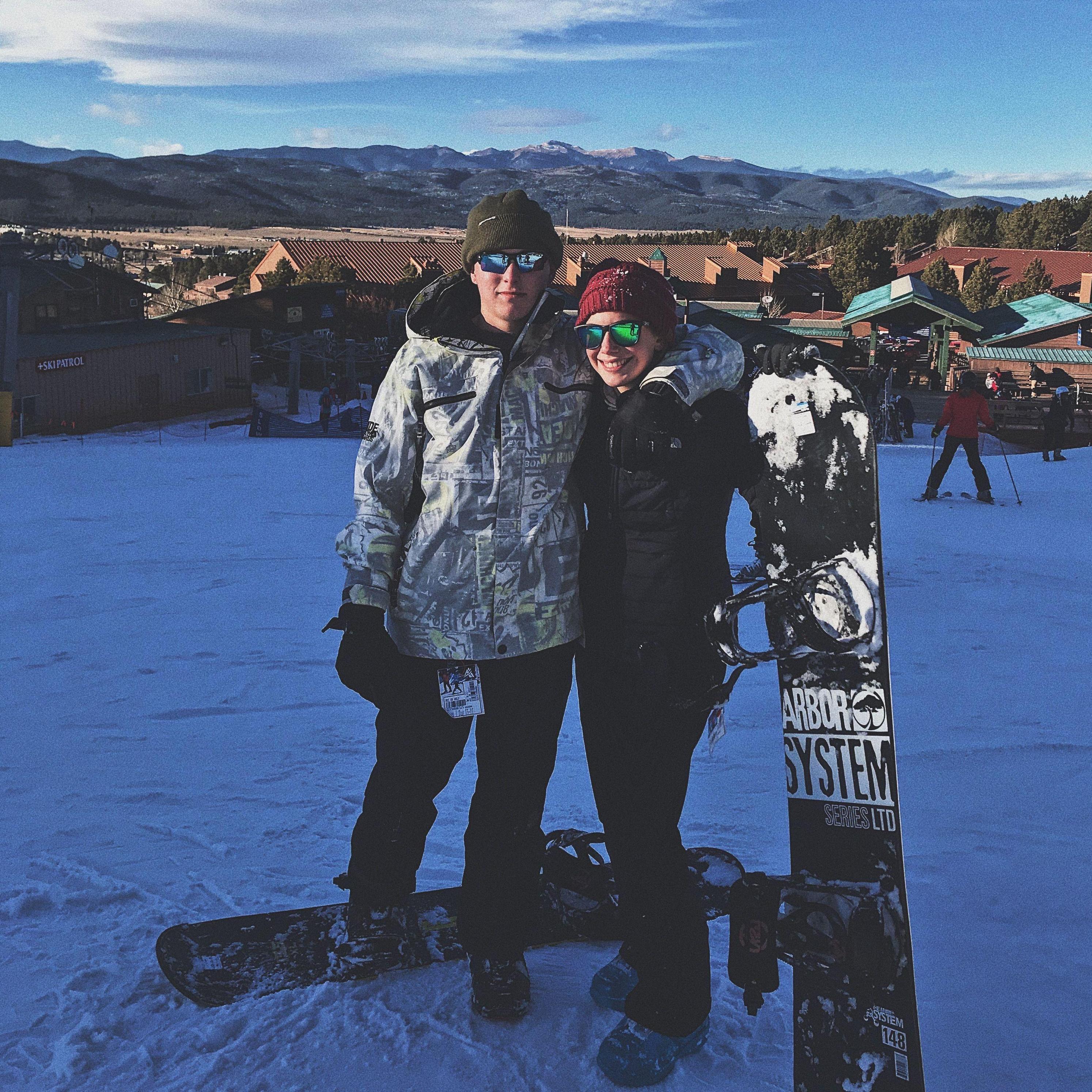 First time snow boarding! Angel Fire, NM, December 23, 2017.