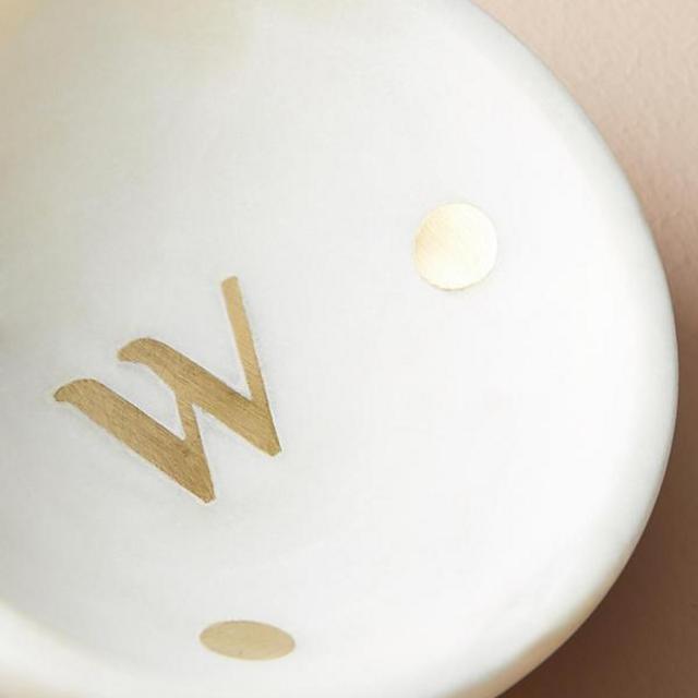 Marble Monogram Trinket Dish
