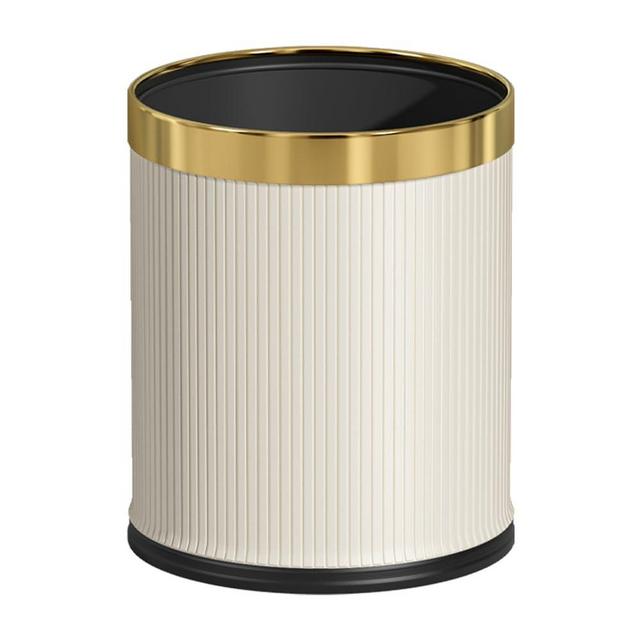 LEASYLIFE 10L/2.6GALOpen Top Trash Can,Office Wastebasket, Office Trash Can,Garbage Container Can for Bathrooms, Powder Rooms, Kitchens, Home, Office and and High Class Hotel