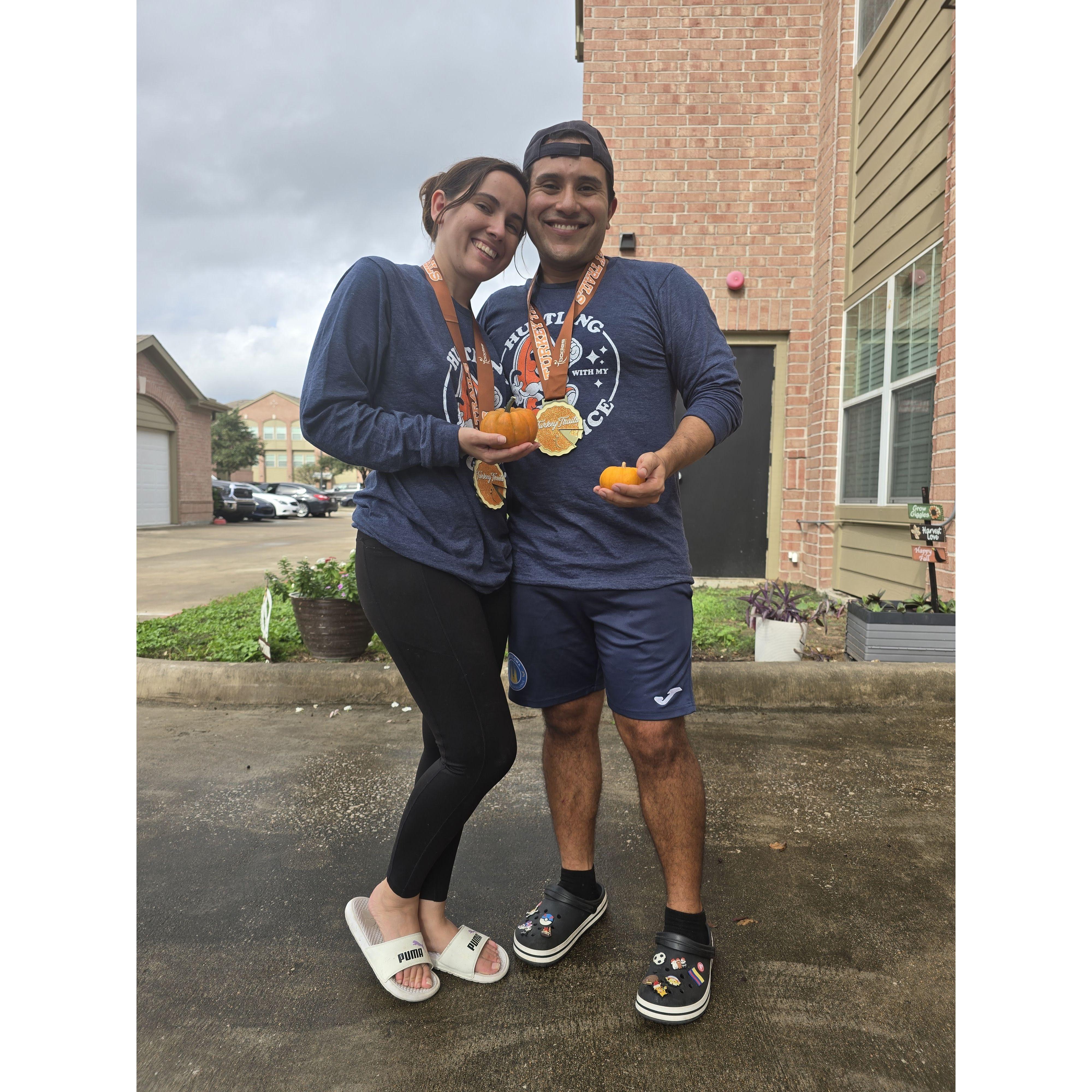 After our Turkey Trot 5k