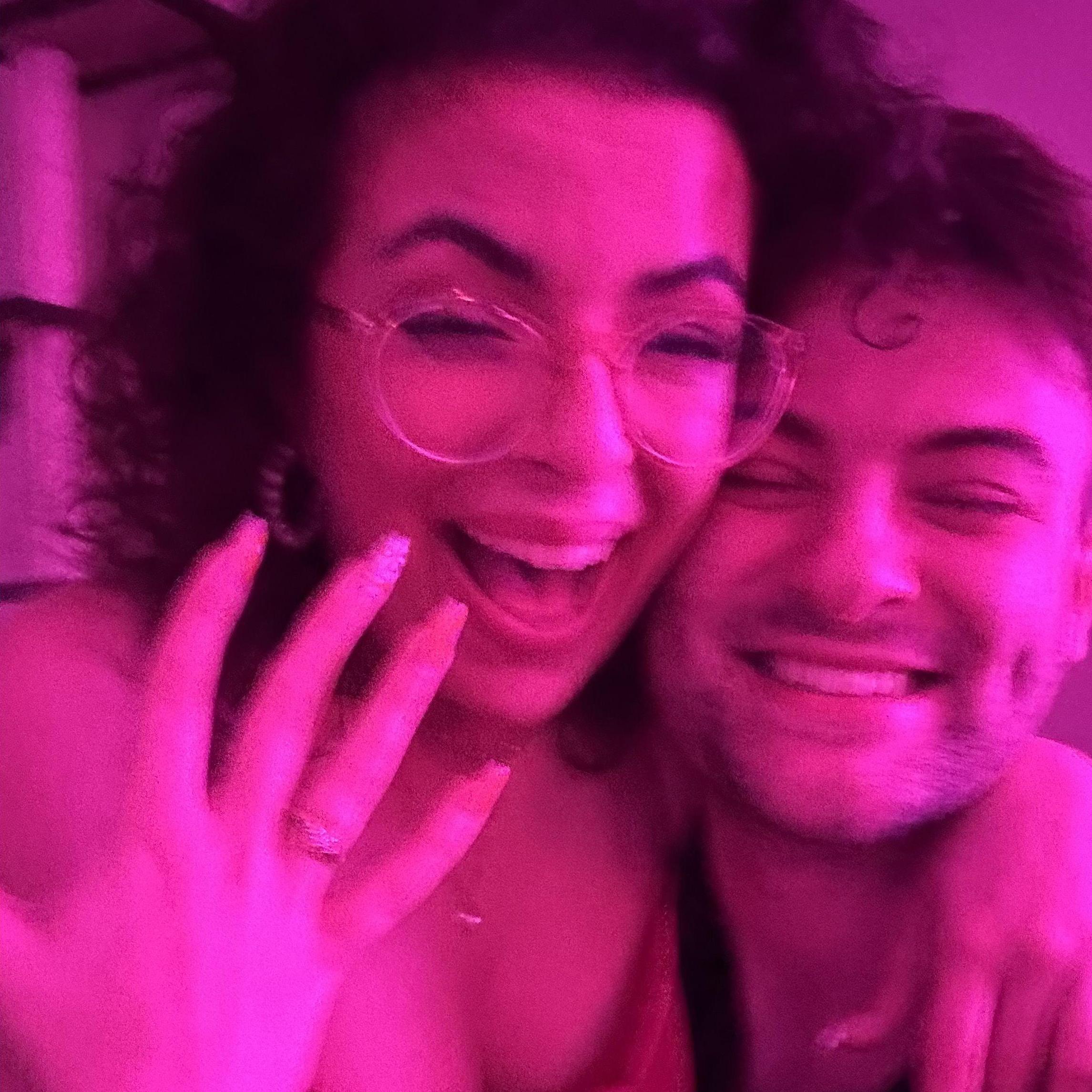 Pure joy. This is the first picture we took after Sebastian proposed.