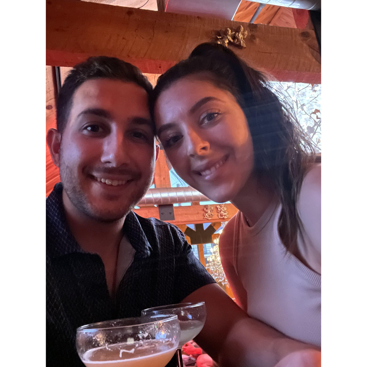 Our first photo ever together