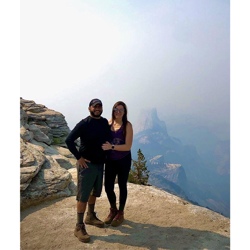 At the top of Cloud's Rest, Yosemite