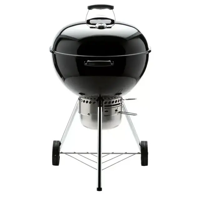 22 in. Original Kettle Premium Charcoal Grill in Black with Built-In Thermometer