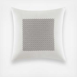 Silver Birch Fretwork Decorative Pillow