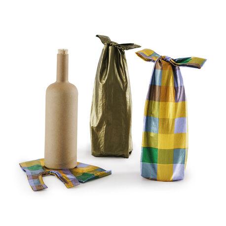 MoMA Baggu Recycled Nylon Wine Totes - Set of 3