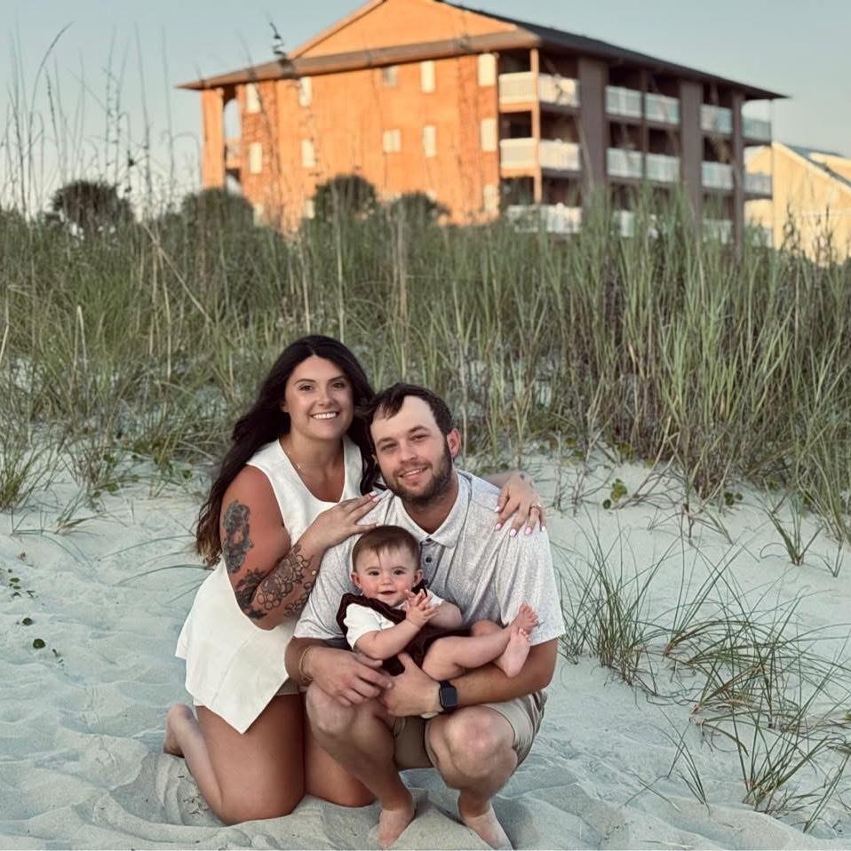 Florence 1st beach trip, we went to North Mrytle Beach in 2025