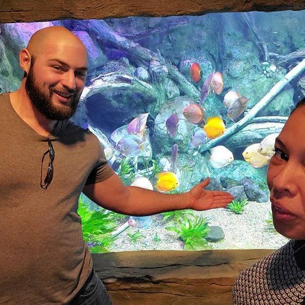 Fun at Via aquarium.