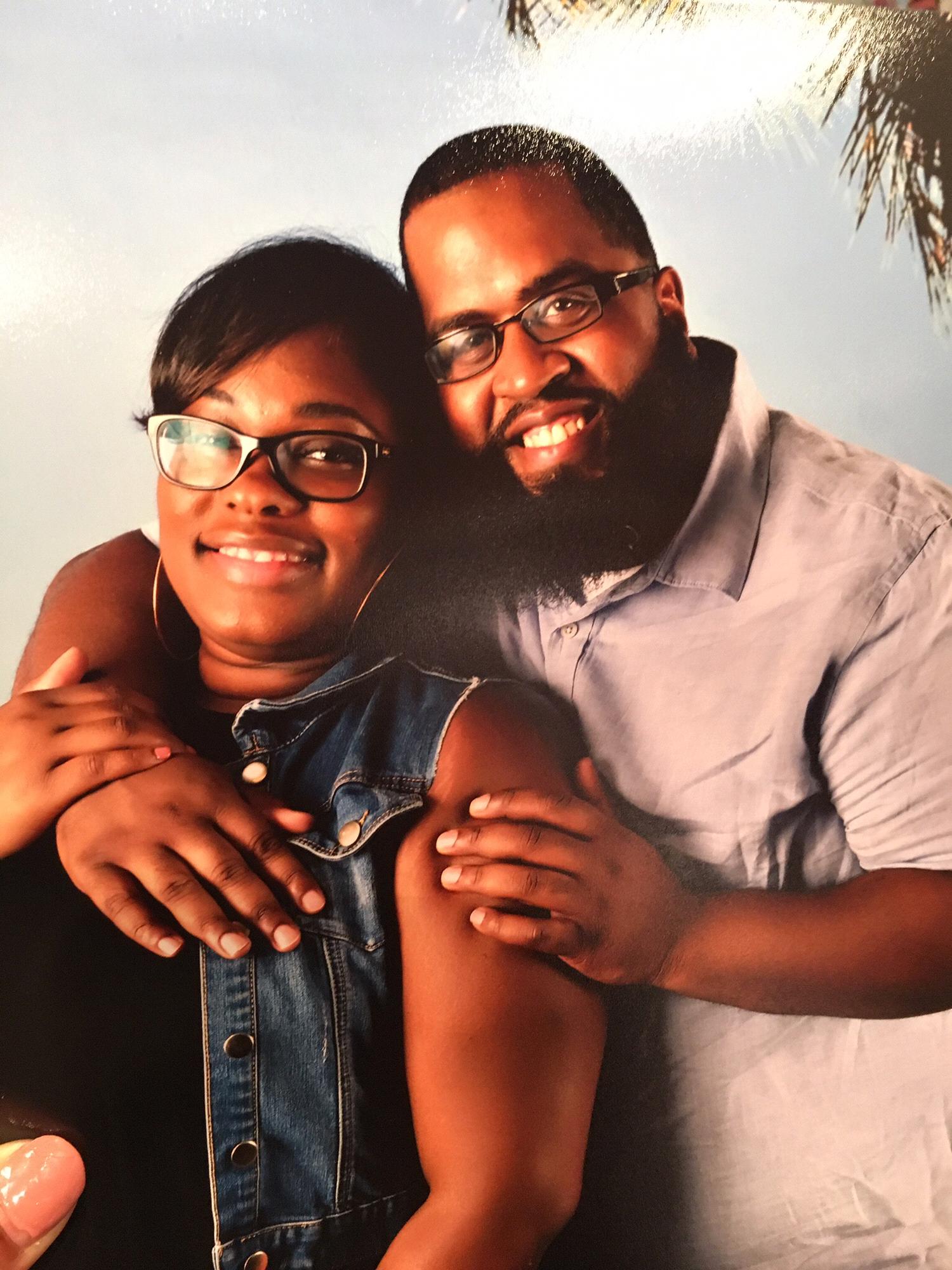 Our cheesy picture on the cruise. LOL!!