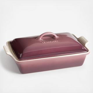 Heritage Covered Rectangular Fig Baking Dish