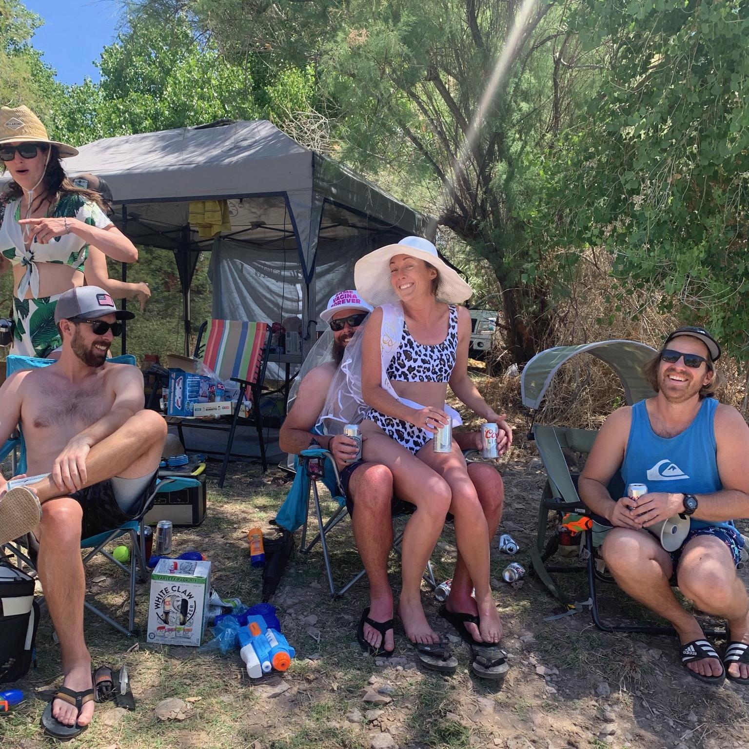 Batch party with our wedding party