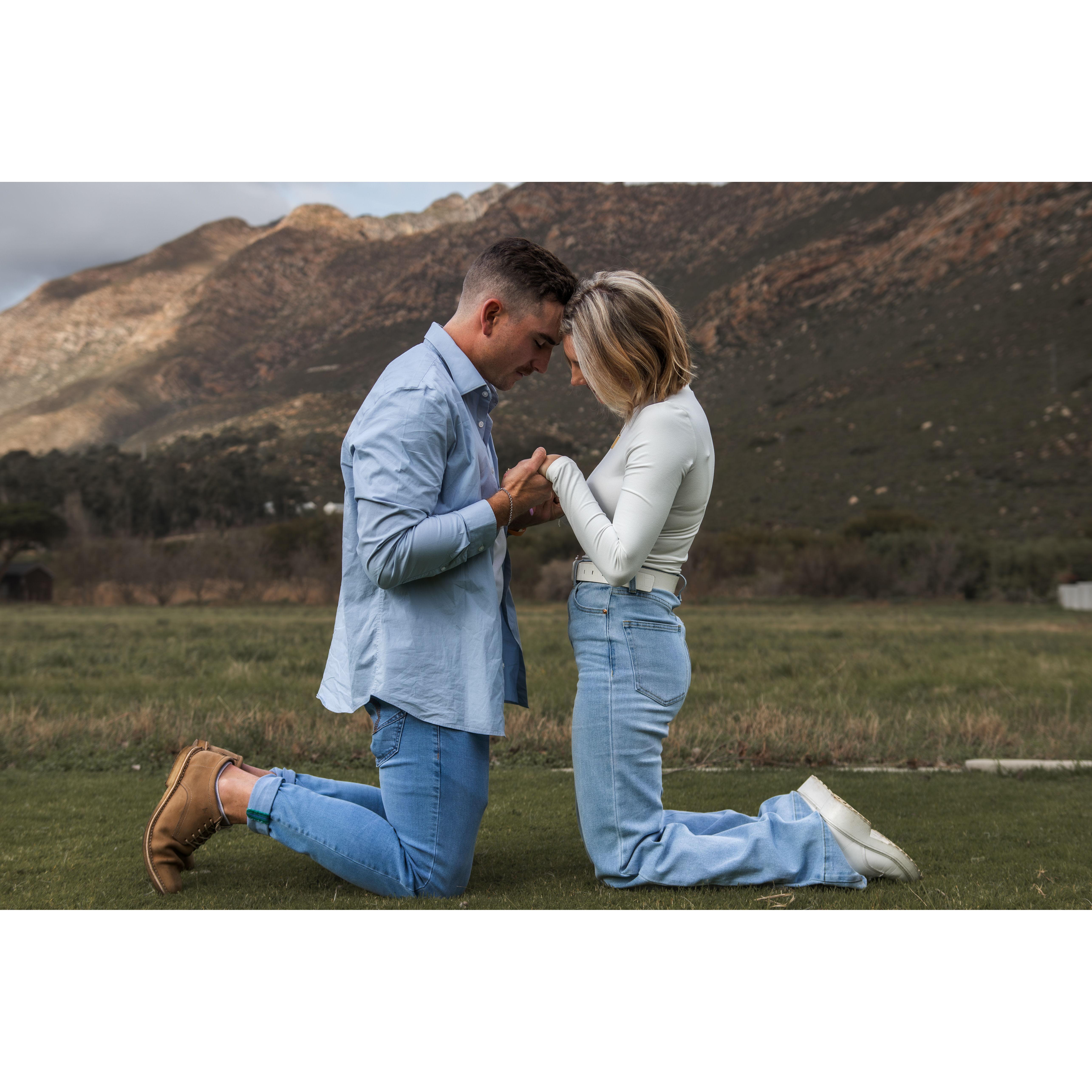 First Prayer Together as Engaged couple
