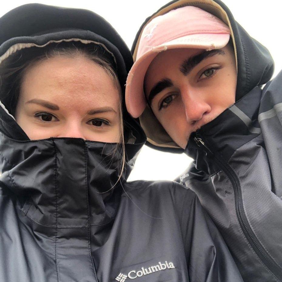 We braved the Lewiston cold to watch Zac run for his Cross Country team. October of 2018