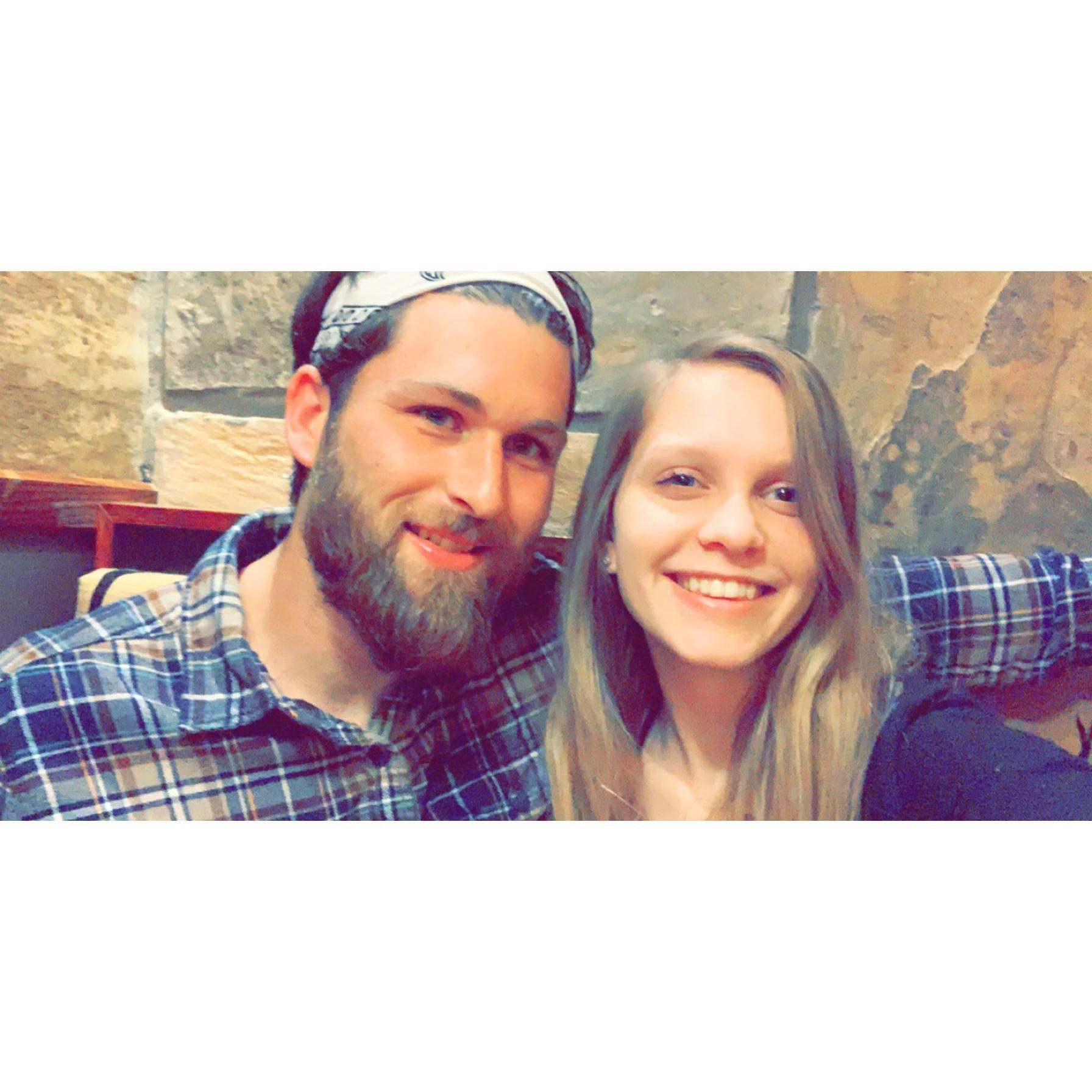 Alahnah LOVES when Chris grows his beard out long! This photo was taken at Wasabi Japanese restaurant in TN on our one-year anniversary <3
April 20th, 2019