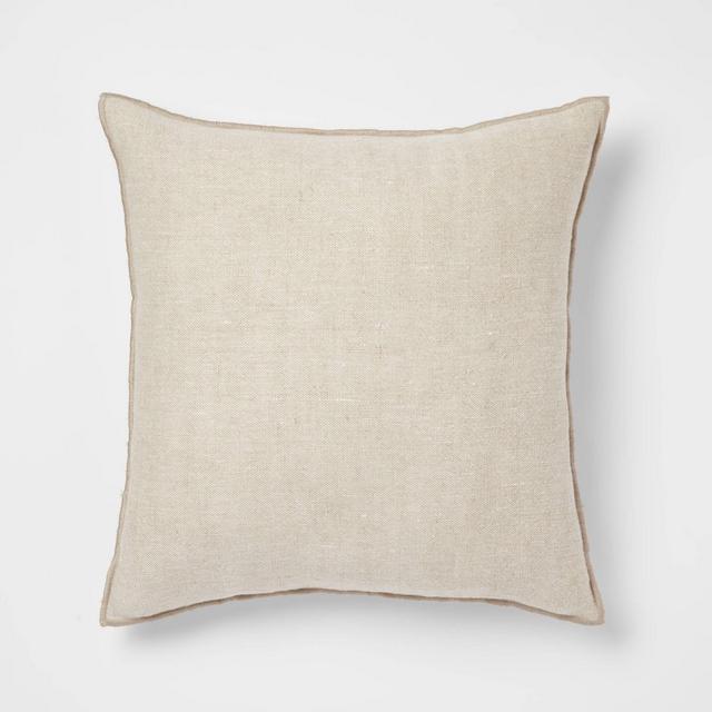 Cross-Dyed Square Throw Pillow Neutral - Threshold™