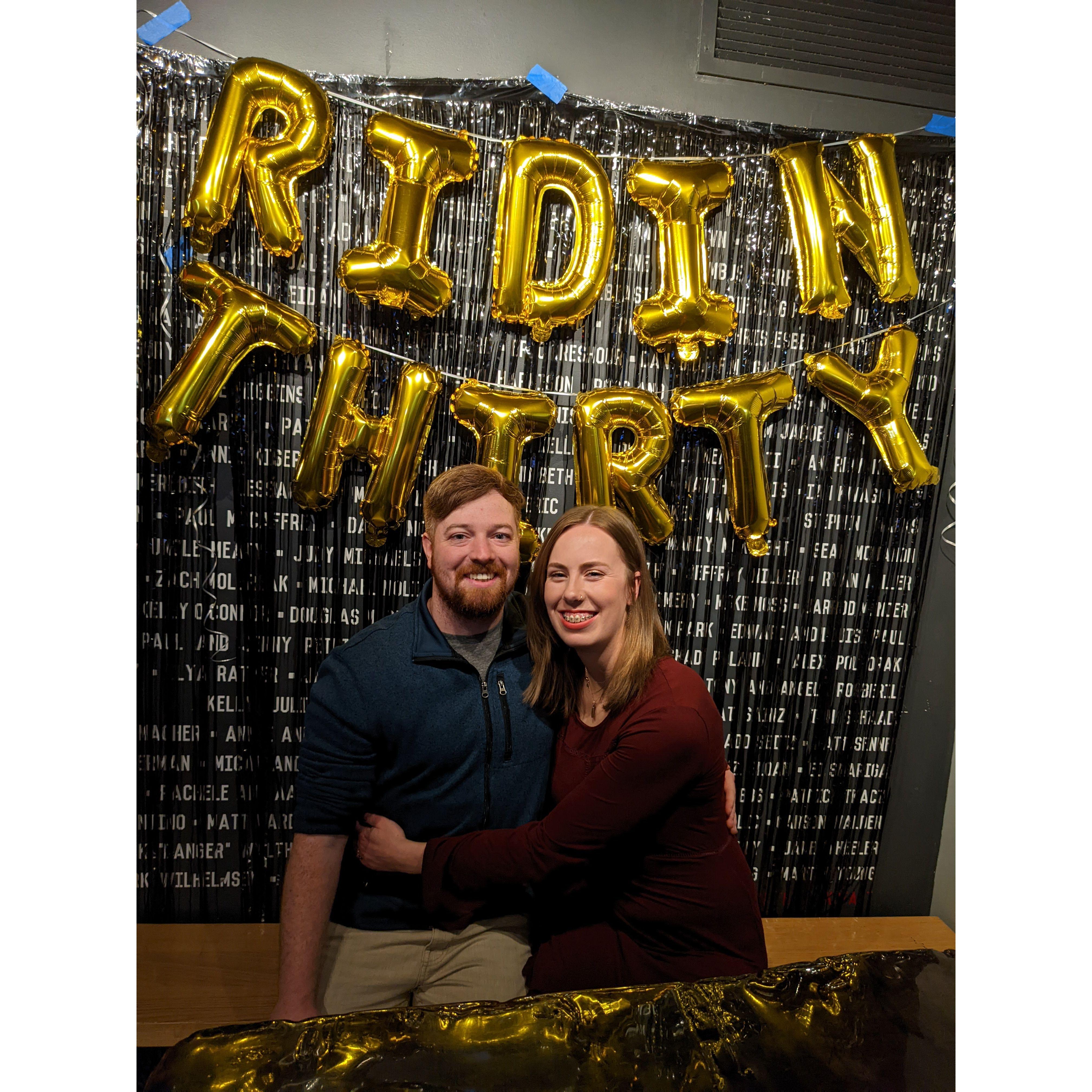 Chloe's surprise 30th birthday, March 2022