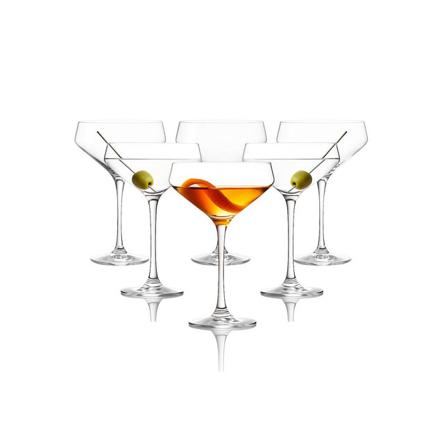 LEMONSODA Nick And Nora 6oz Martini Glass - 6 Piece Set