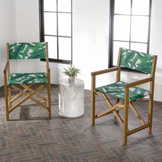 Cukor Classic Vintage Outdoor Folding Director Chair, Set of 2