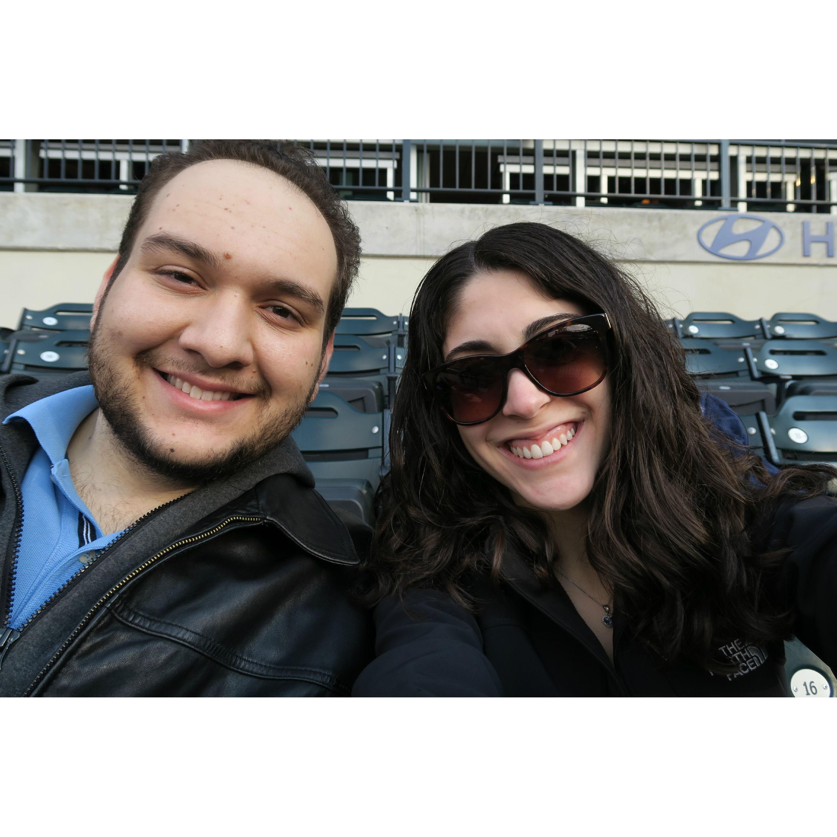 2016. Our first Mets game together.