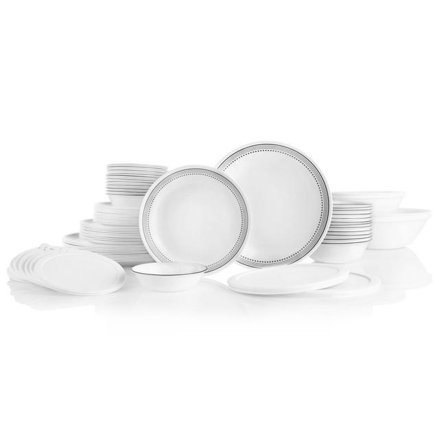 Corelle®Mystic Gray 78-piece Dinnerware Set, Service for 12