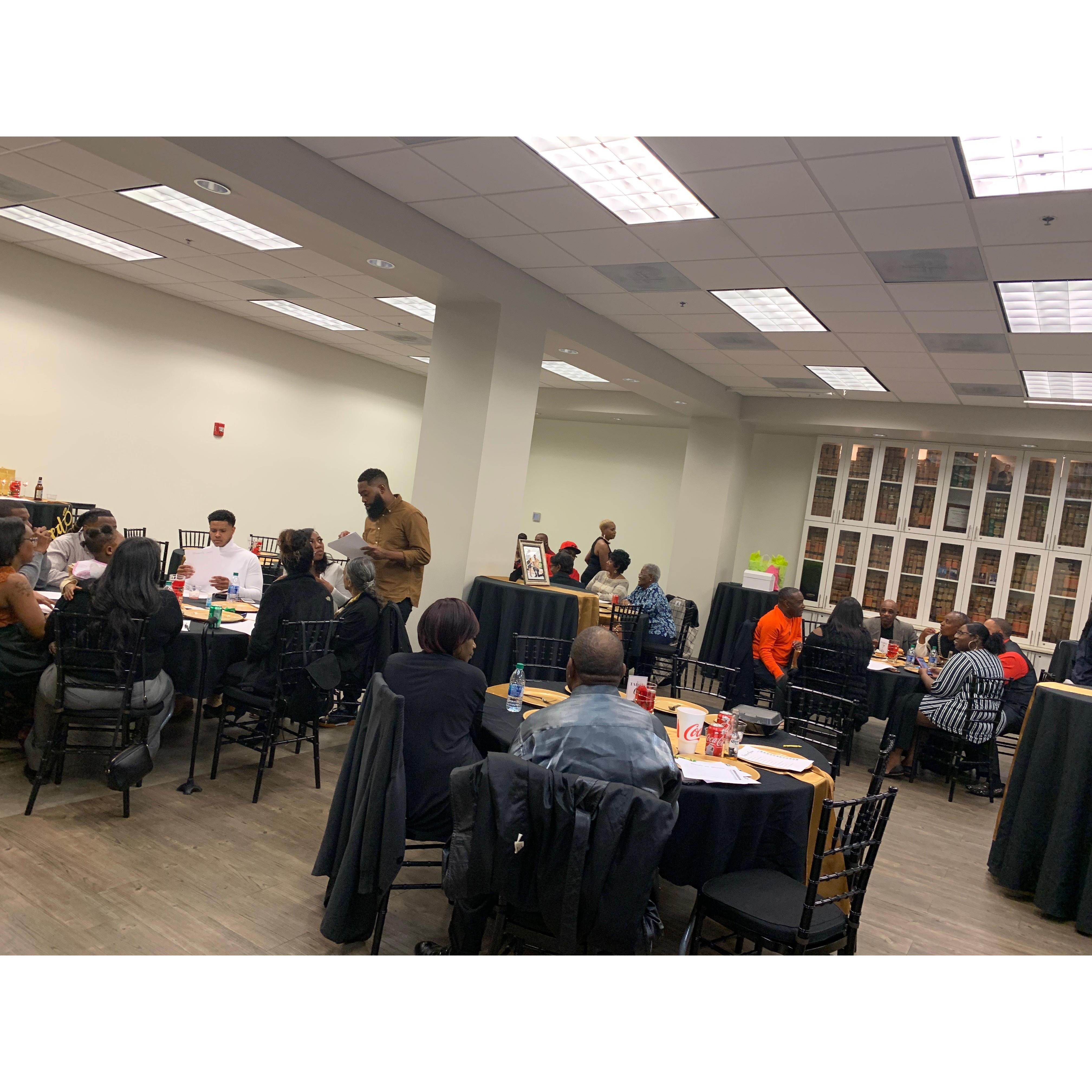 It was so perfect having both of our families come together and "engage"!