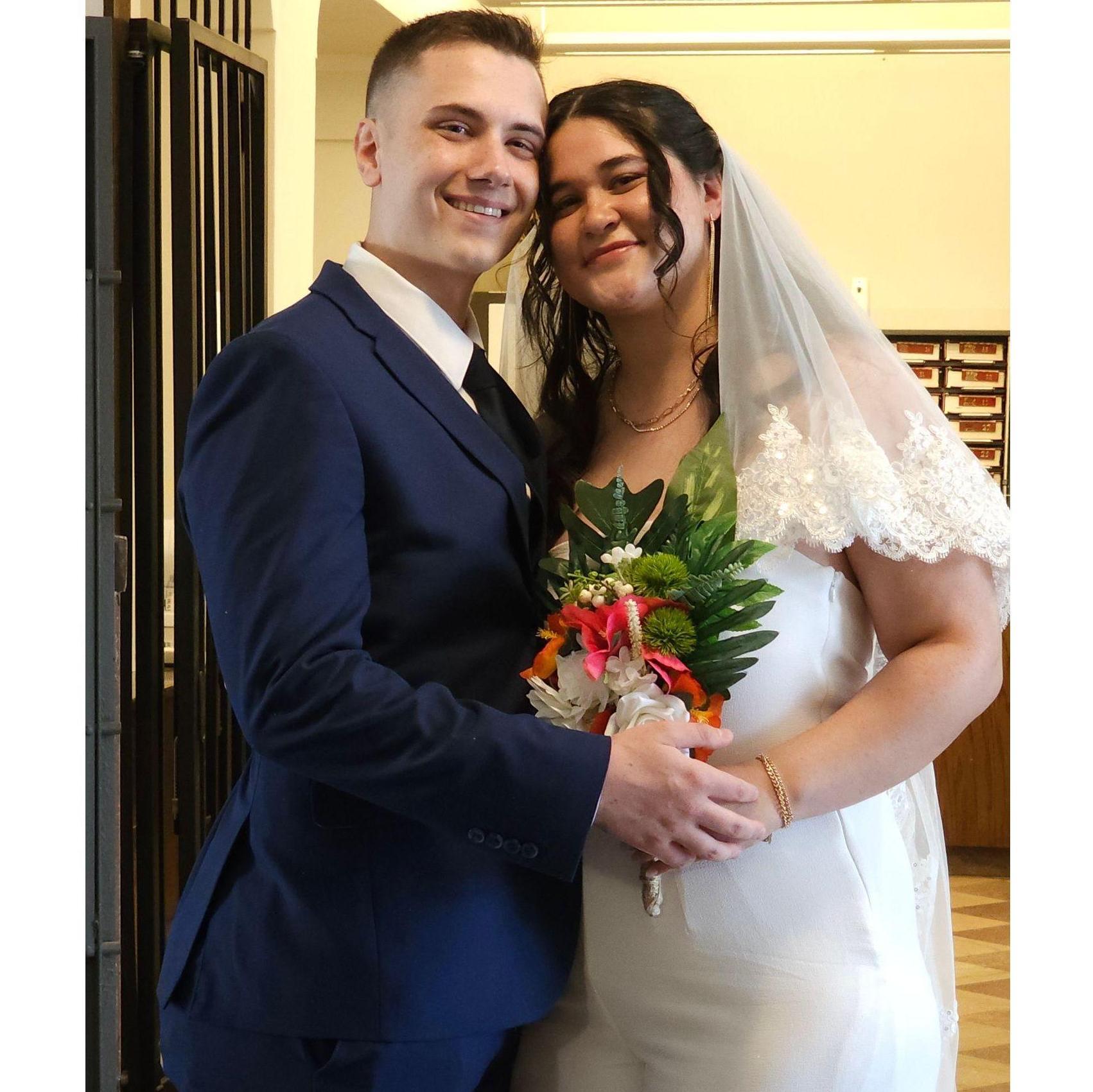 Our courthouse wedding!