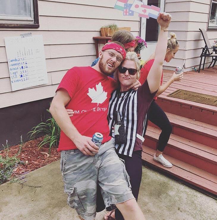 Beer Olympics at the Blaine house