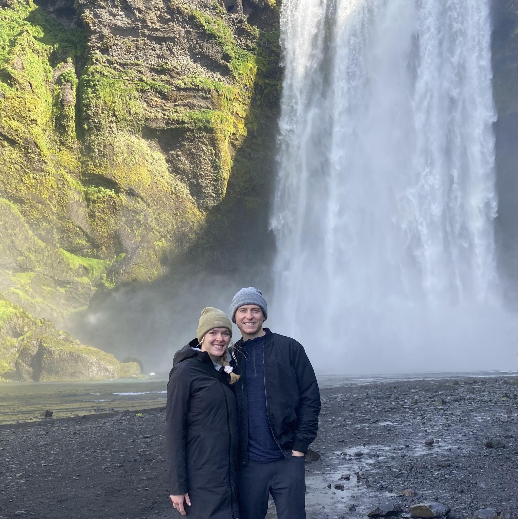 Our first international trip was to Iceland in 2022! We explored their waterfalls and hiked on glaciers.