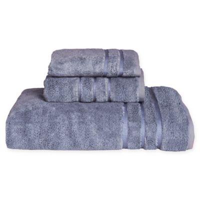 Cariloha® 3-Piece Viscose Blend Towel Set in Blue