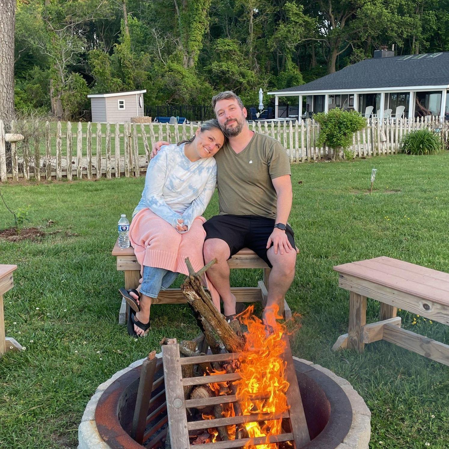 "Did you just throw the chair into the fire?"