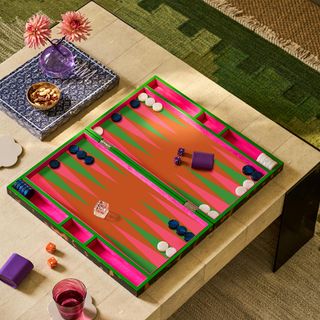 Lacquer Backgammon Set