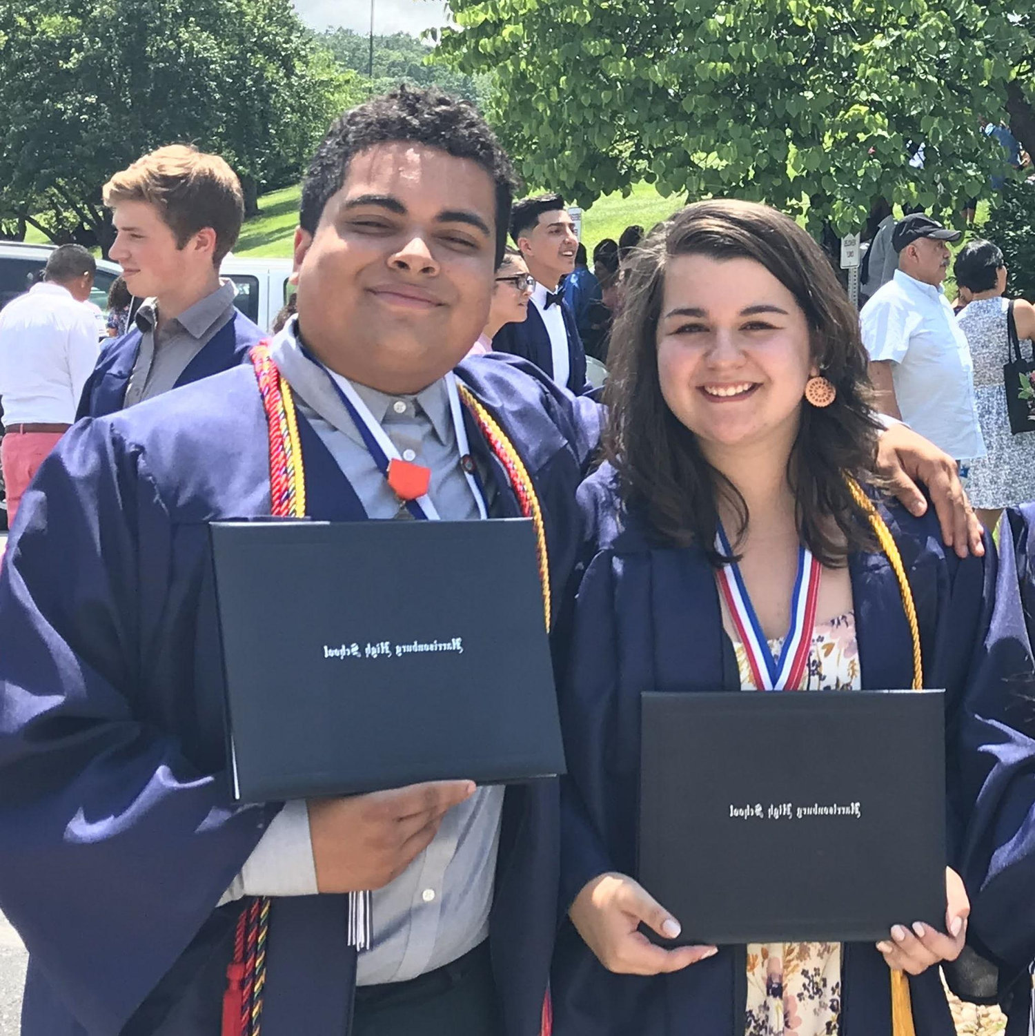 This was our high school graduation!