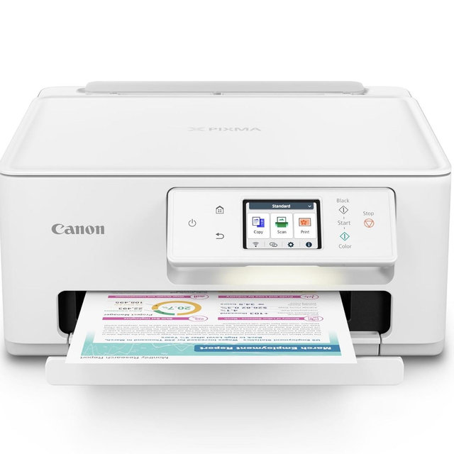Canon PIXMA TS7720 Wireless All-in-One Color Inkjet Printer – Print, Copy, Scan – Auto Duplex, 15/10 PPM, 2.7” Touchscreen, Compact Home Photo Printer with Easy Setup