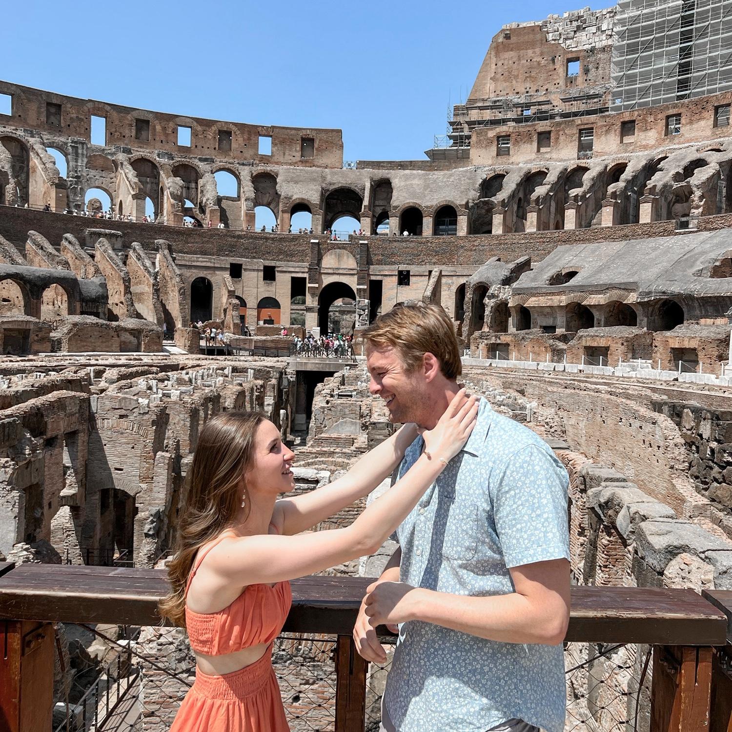 Gladiator showdown at the Colosseum!