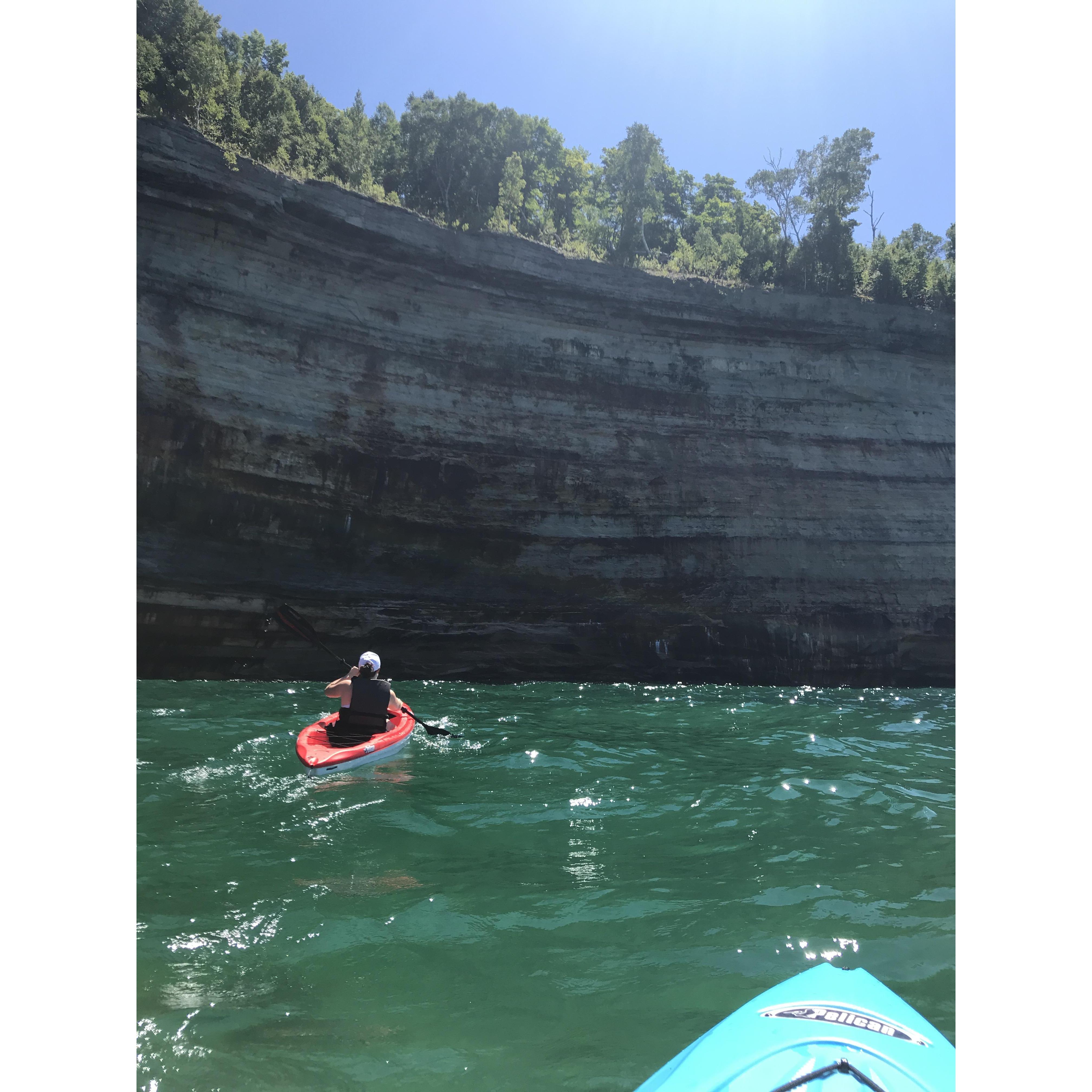 Kayaking Pictured Rocks