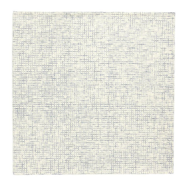 Cruz Hand-Tufted Wool Rug, Steel Blue, 8' Square