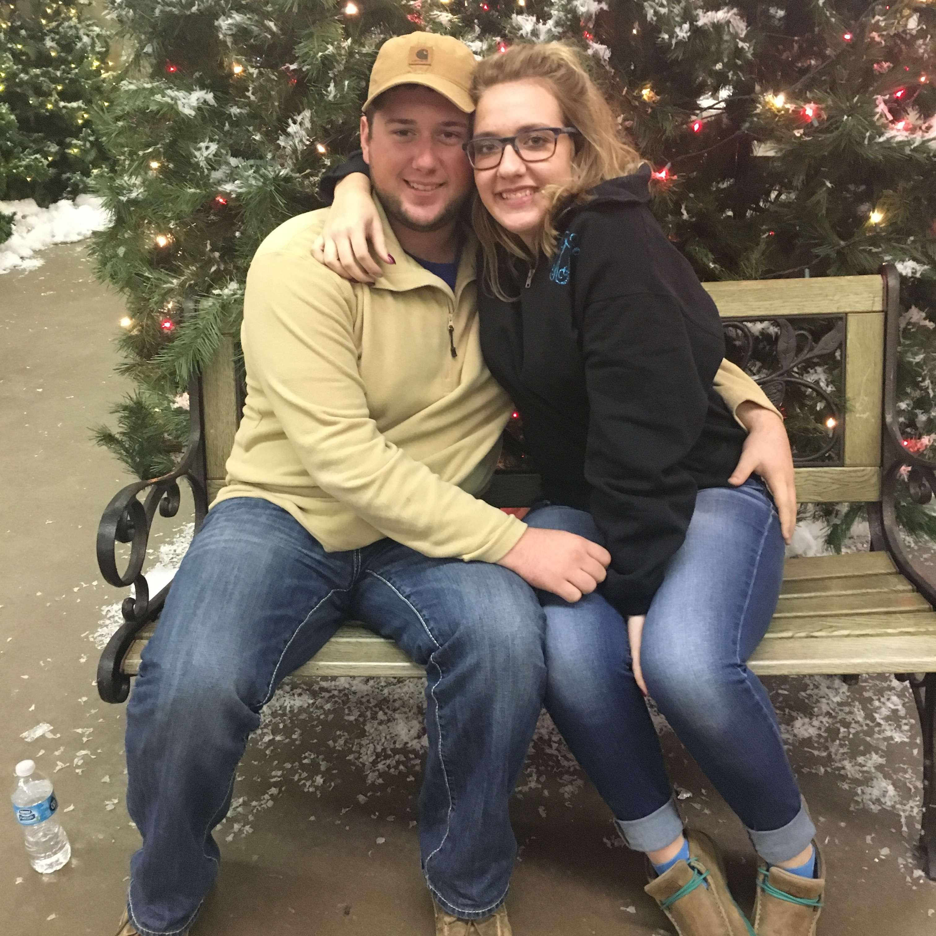 Our first Christmas together in 2016.