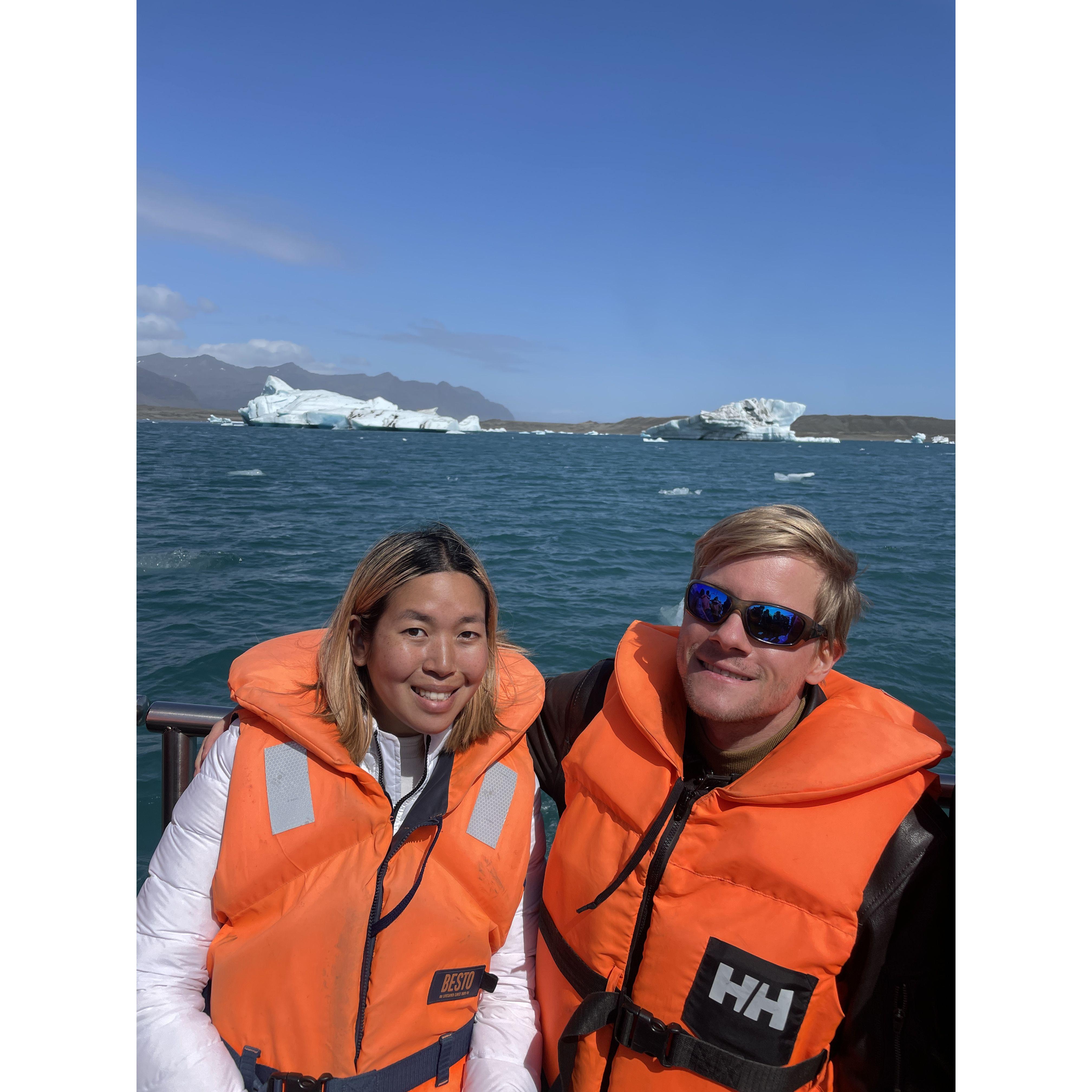 Glacier lagoon boat tour.