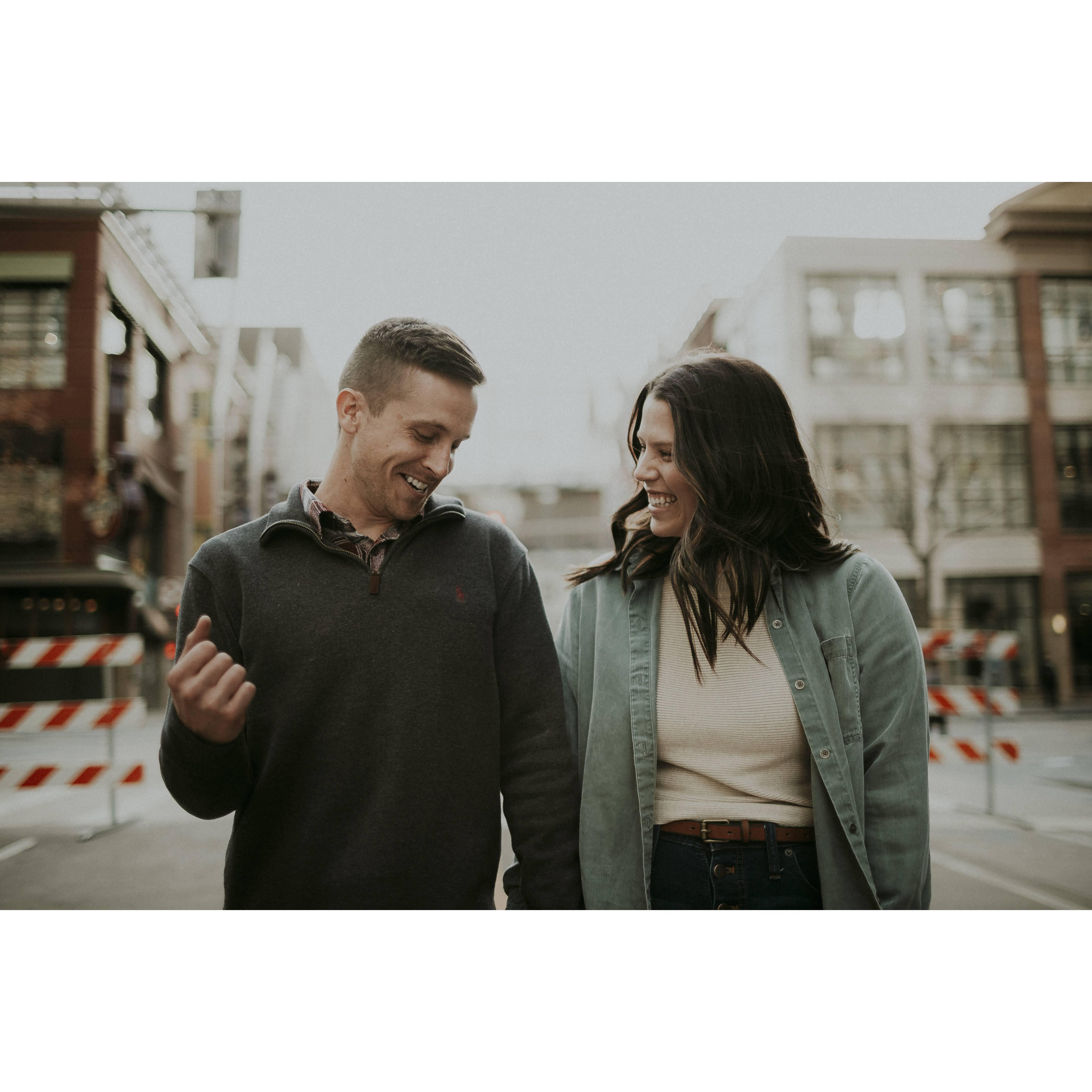 We had only known each for two months when we got this picture taken! Dax's friend wanted to take some professional photos in Denver, and we were his subjects. We were both incredibly nervous.