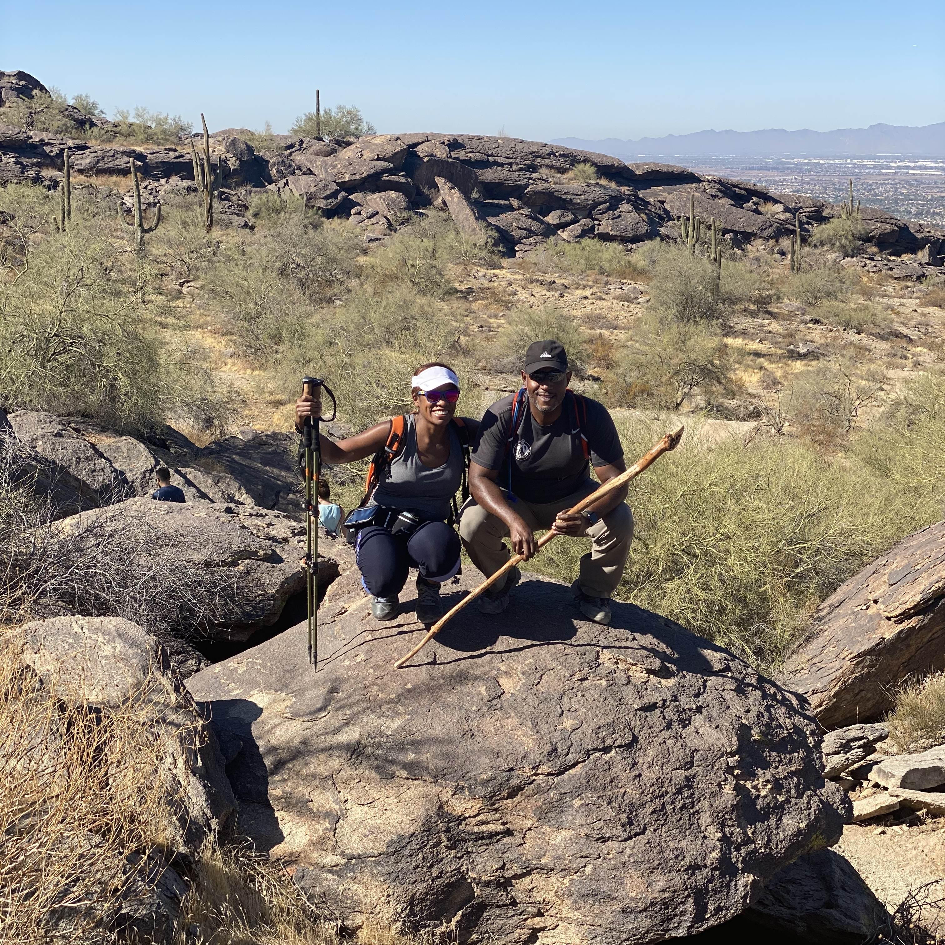 Phoenix… went hiking at South Mountain.