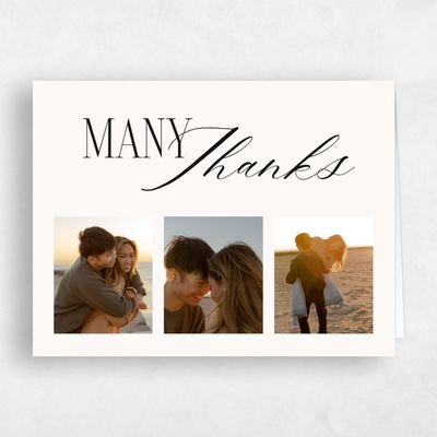 Beige Wedding Thank You - Palenque Multiphoto