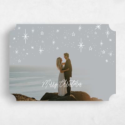 White Ticket Holiday Card - Hemet Landscape