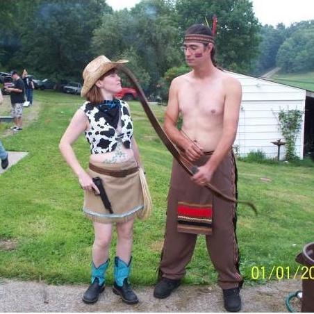 "Cowgirl & Indian Native" couple costume '07?
