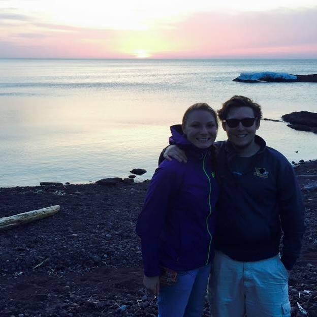 Us with Lake Superior at our backs