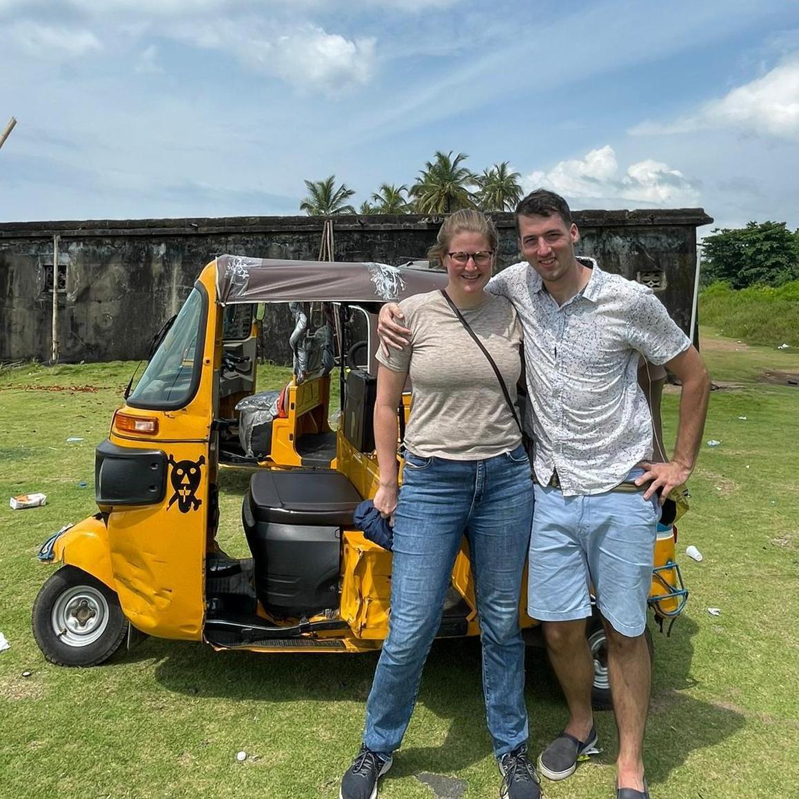 Taj's only time in a Tuk Tuk (or a Keh Keh in West Africa)
