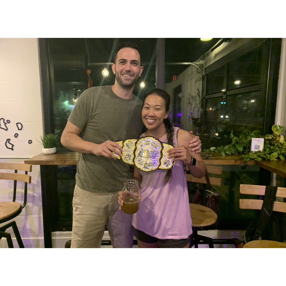 We play trivia every Monday night. Sometimes we win! (emphasis on sometimes)