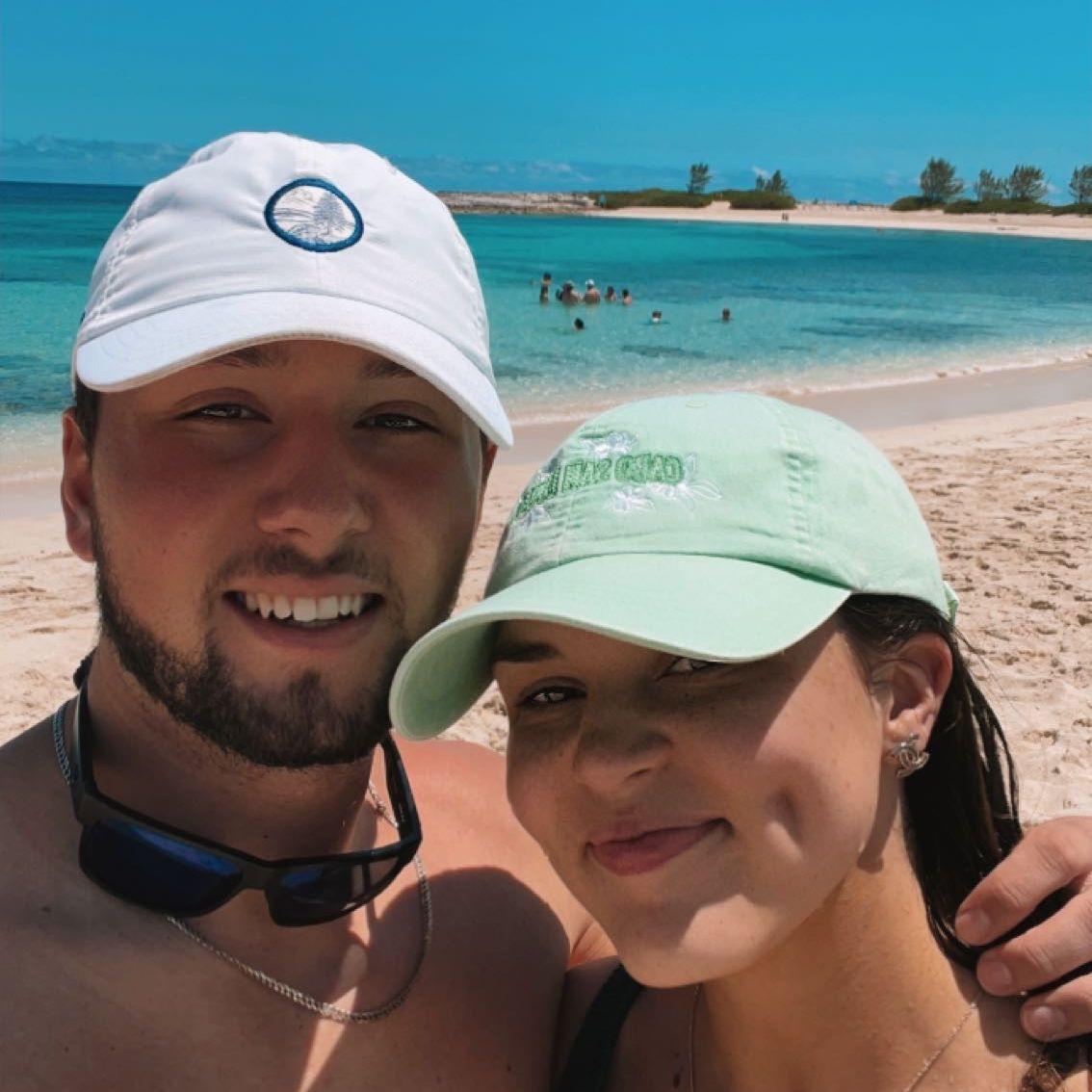 Our first vacation together in the Bahamas!
