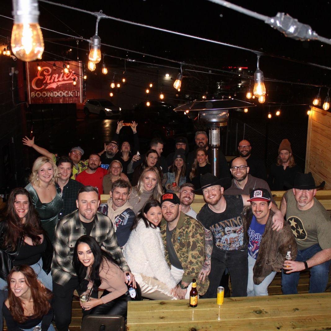 Our engagement party at Ernies Boondock
