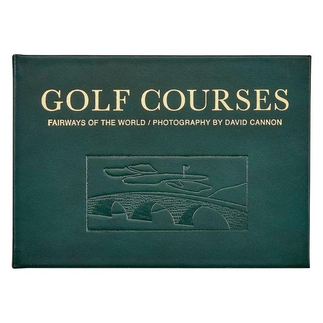 Golf Courses Leather Book, Green